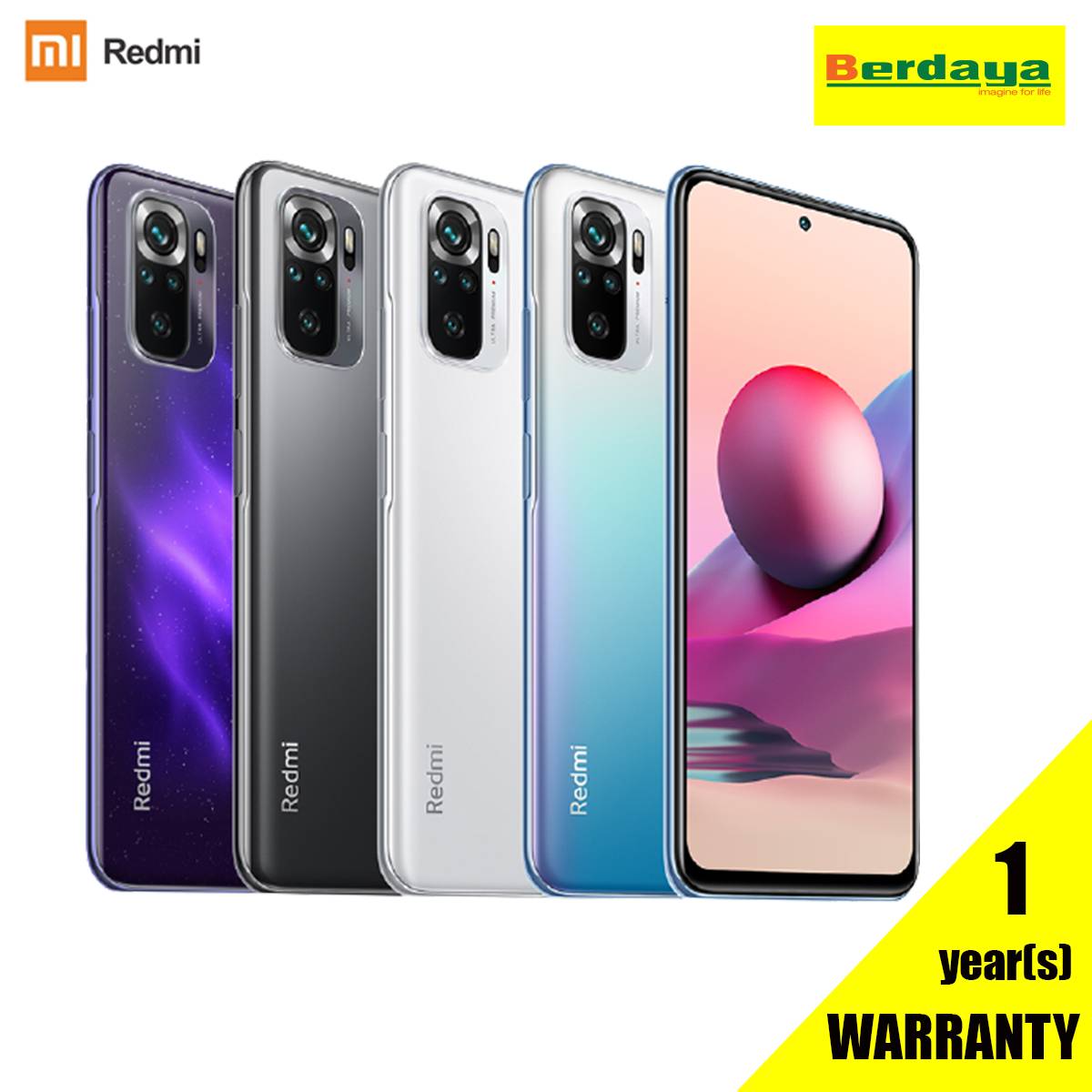 REDMI NOTE 10S 6GB+128GB / 8GB+128GB SMARTPHONE | Berdaya